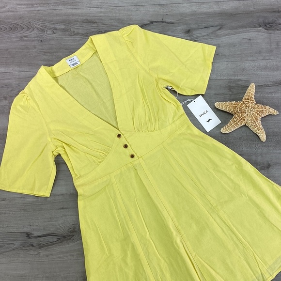 🔆RVCA🔆 LEMON CRANE DRESS - Picture 6 of 14